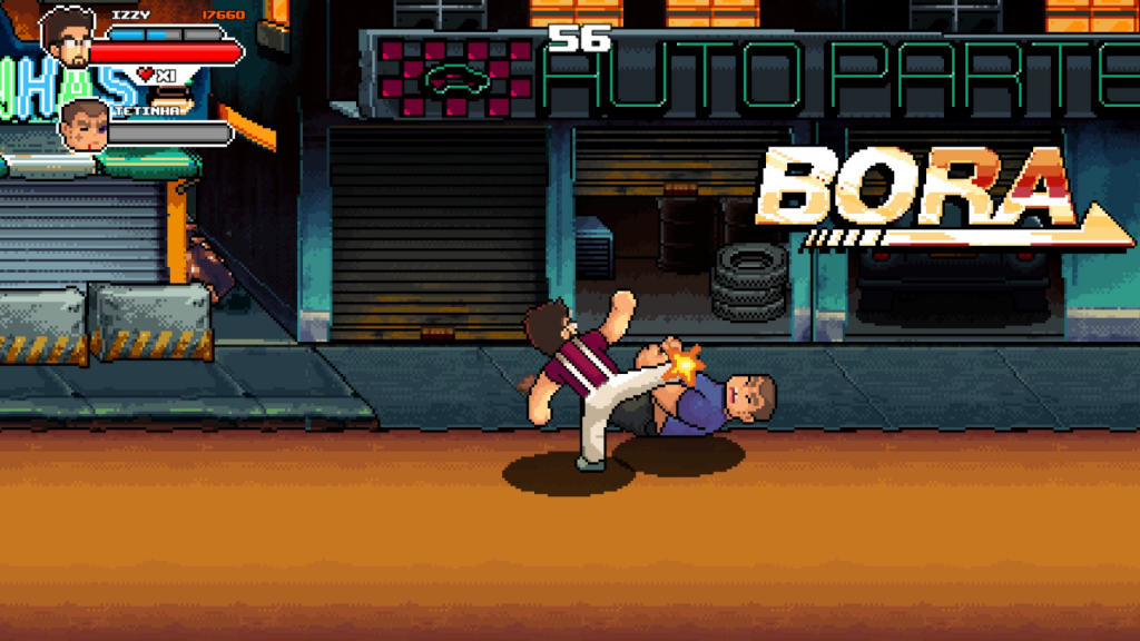 99 vidas jogo nacional inspirado nos clássicos beat 'em up.